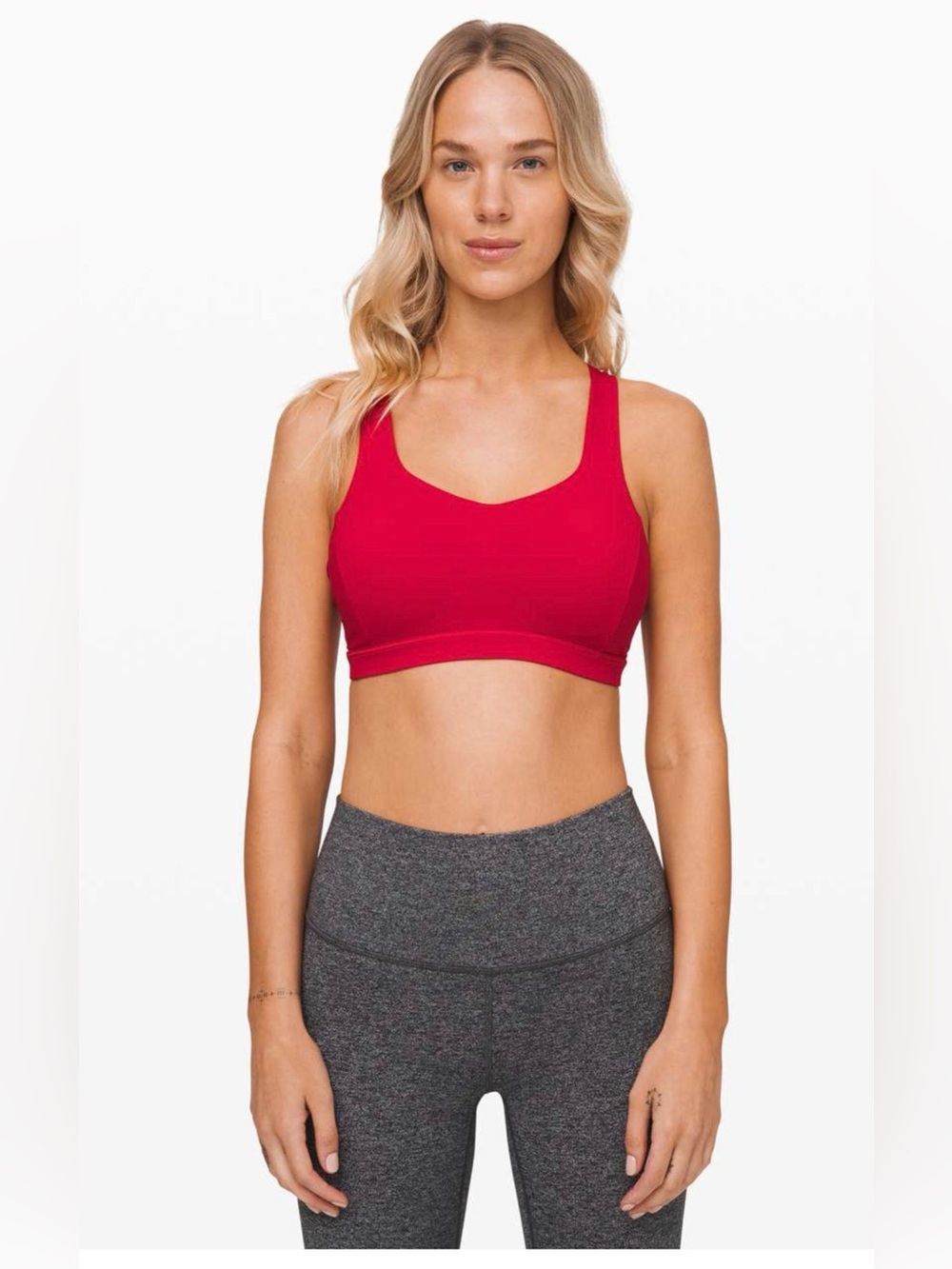 Lululemon Free To Be Serene Bra Dark Red | Size 10 | Luxtreme